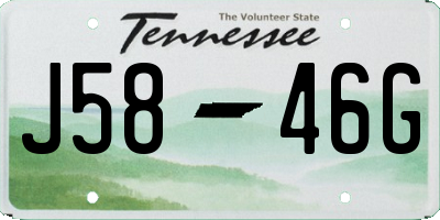 TN license plate J5846G