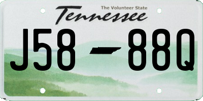 TN license plate J5888Q