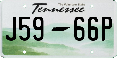 TN license plate J5966P