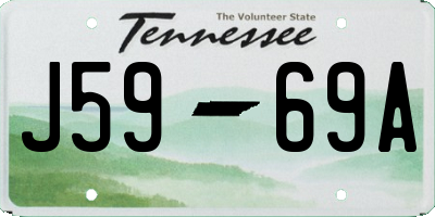 TN license plate J5969A