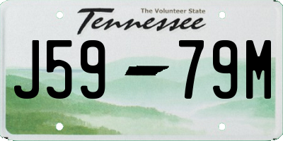 TN license plate J5979M