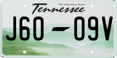 TN license plate J6009V