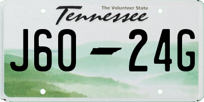 TN license plate J6024G