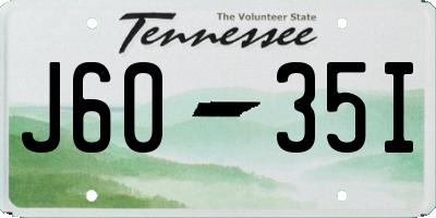 TN license plate J6035I