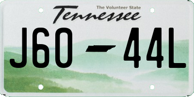 TN license plate J6044L
