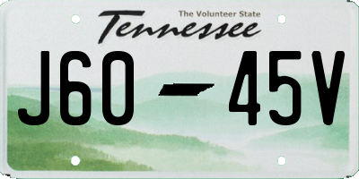 TN license plate J6045V
