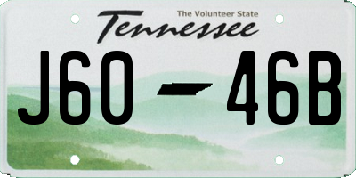 TN license plate J6046B
