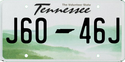 TN license plate J6046J