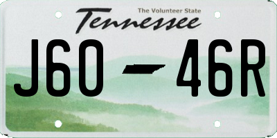 TN license plate J6046R