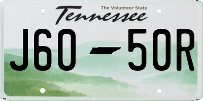 TN license plate J6050R