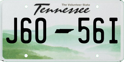 TN license plate J6056I