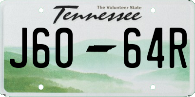TN license plate J6064R