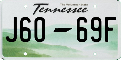 TN license plate J6069F