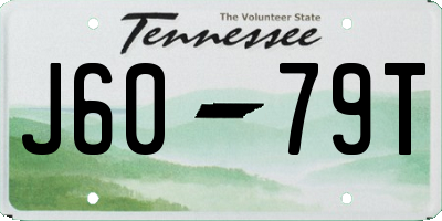 TN license plate J6079T