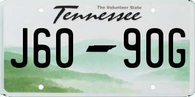 TN license plate J6090G