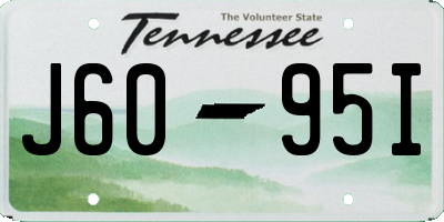 TN license plate J6095I