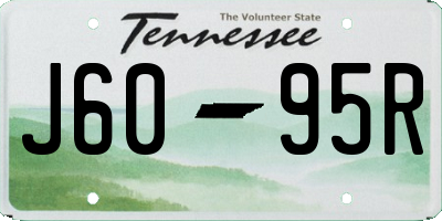 TN license plate J6095R
