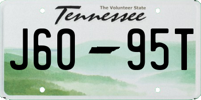 TN license plate J6095T