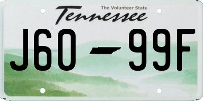 TN license plate J6099F