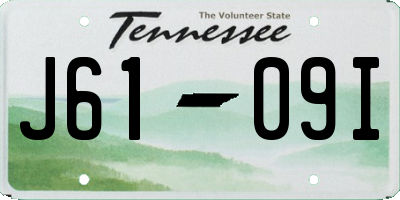 TN license plate J6109I
