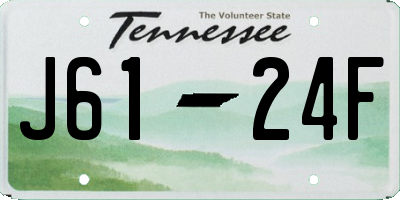 TN license plate J6124F