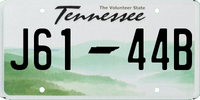 TN license plate J6144B