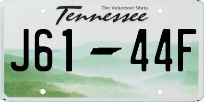 TN license plate J6144F