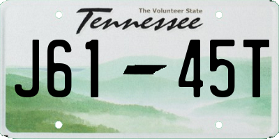 TN license plate J6145T