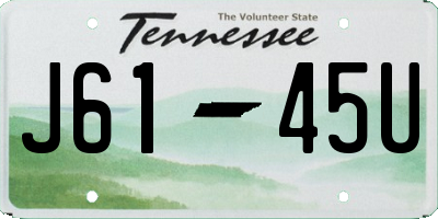 TN license plate J6145U