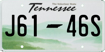 TN license plate J6146S