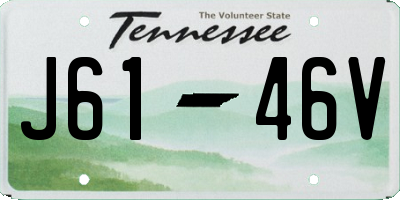 TN license plate J6146V