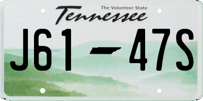 TN license plate J6147S