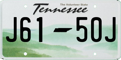 TN license plate J6150J