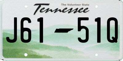 TN license plate J6151Q