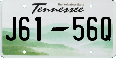 TN license plate J6156Q