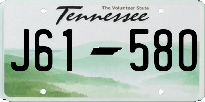 TN license plate J6158O