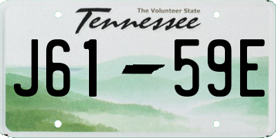 TN license plate J6159E