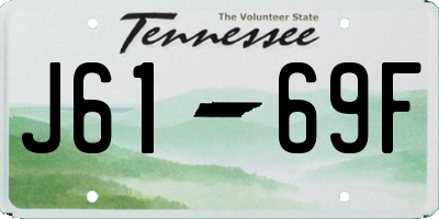 TN license plate J6169F