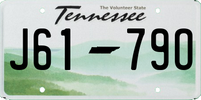 TN license plate J6179O
