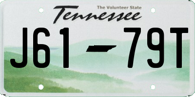 TN license plate J6179T