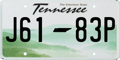 TN license plate J6183P