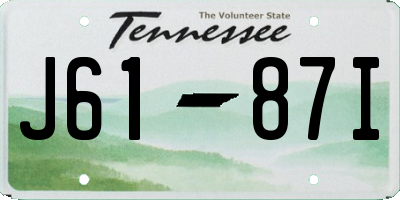 TN license plate J6187I