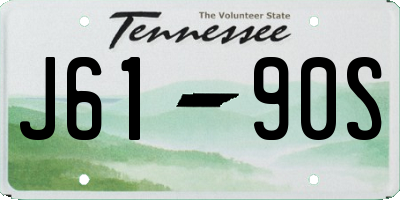 TN license plate J6190S