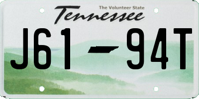 TN license plate J6194T