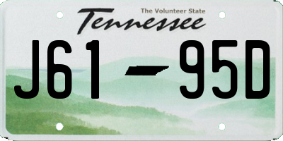 TN license plate J6195D