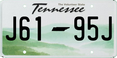 TN license plate J6195J