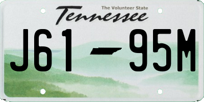 TN license plate J6195M