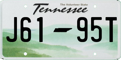 TN license plate J6195T