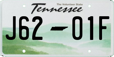 TN license plate J6201F