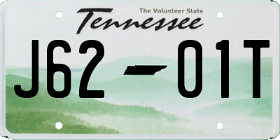TN license plate J6201T